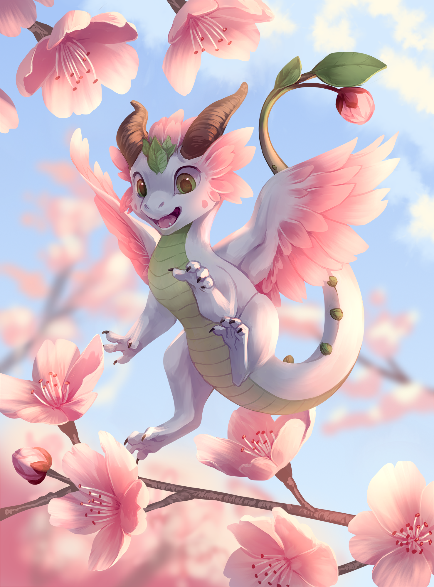 Cherry Blossom Dragon