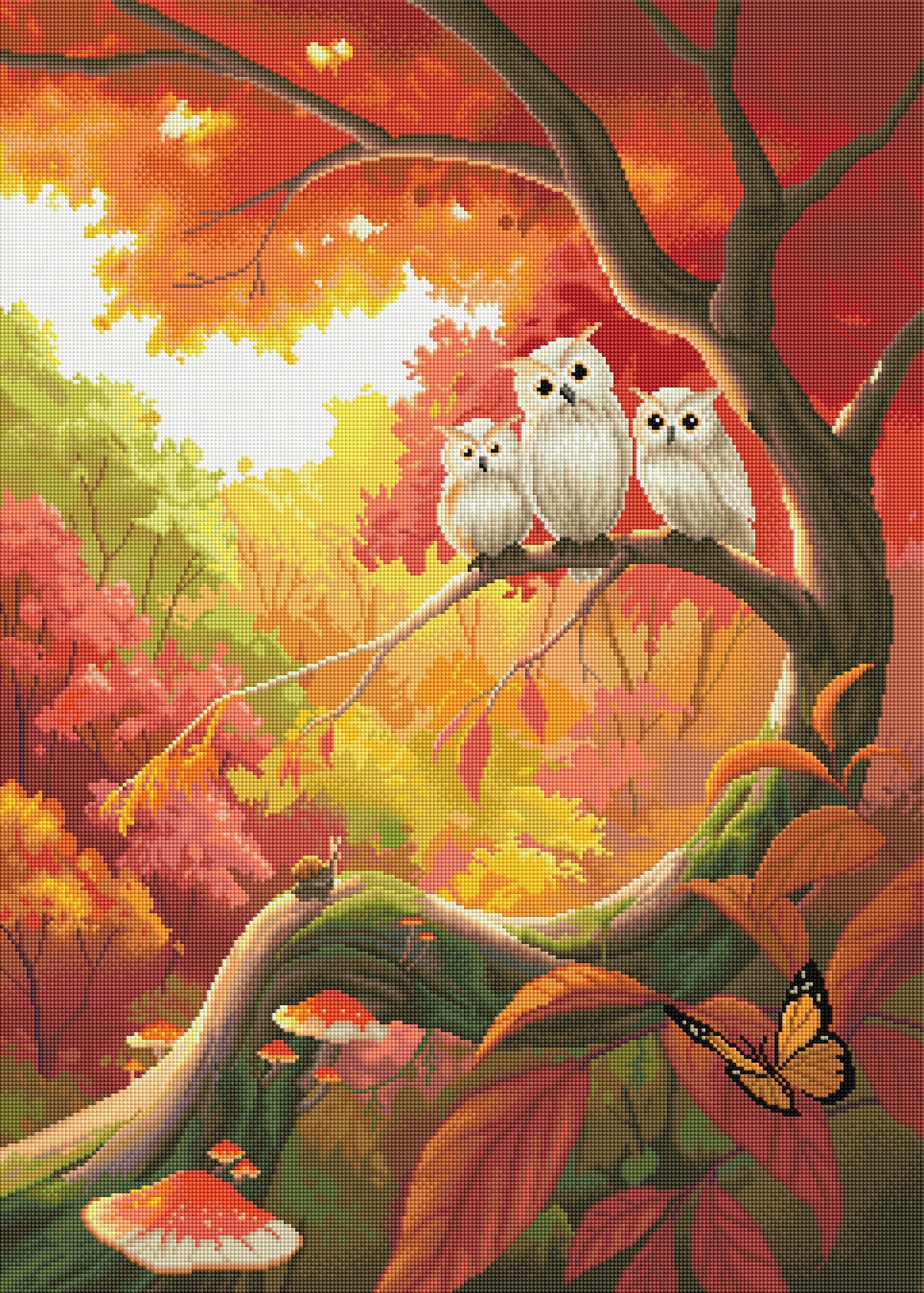Owls In Autumn