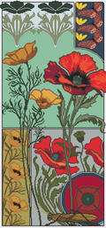Red And Yellow Poppies