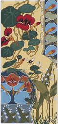 Nasturtium and LIly of the Valley