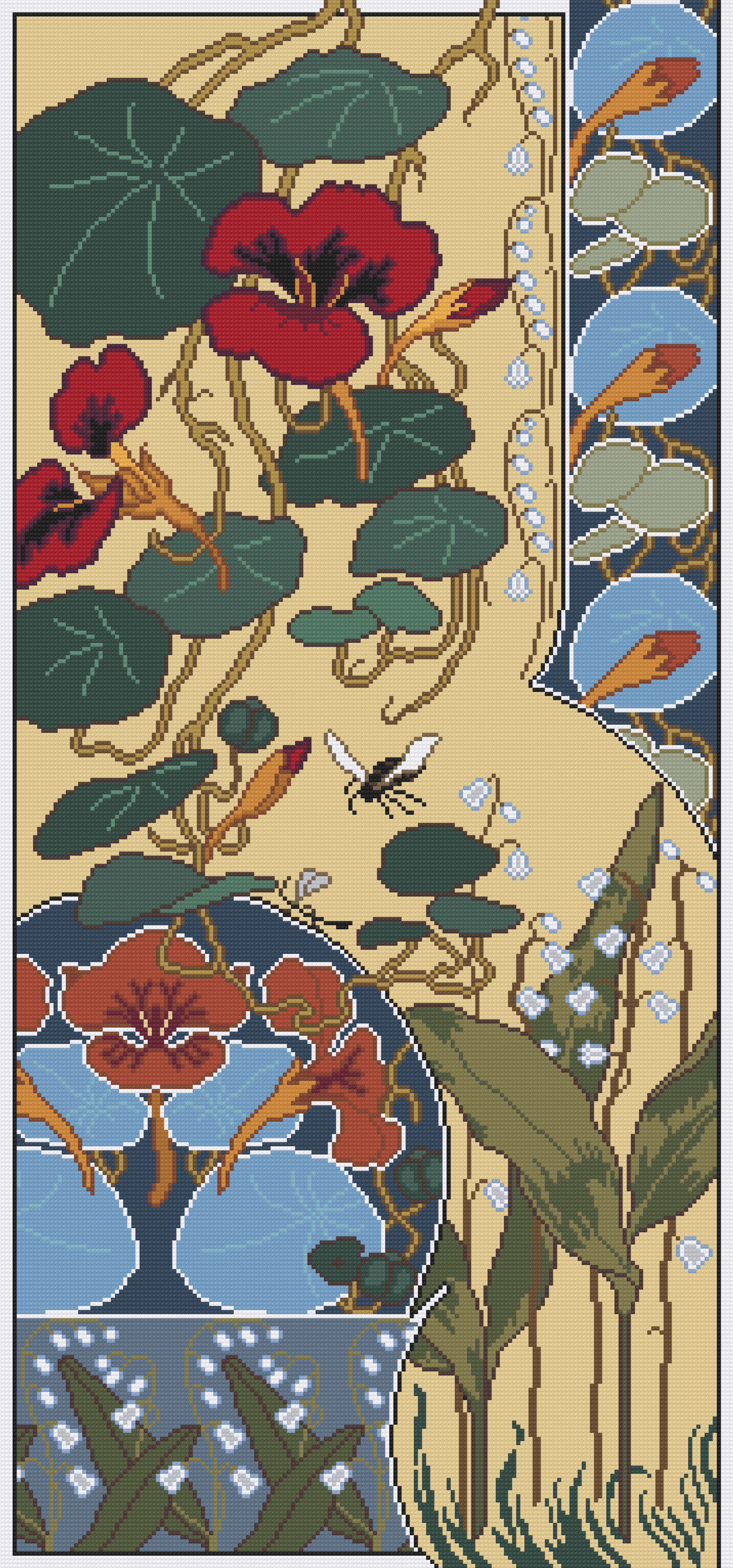 Nasturtium and LIly of the Valley