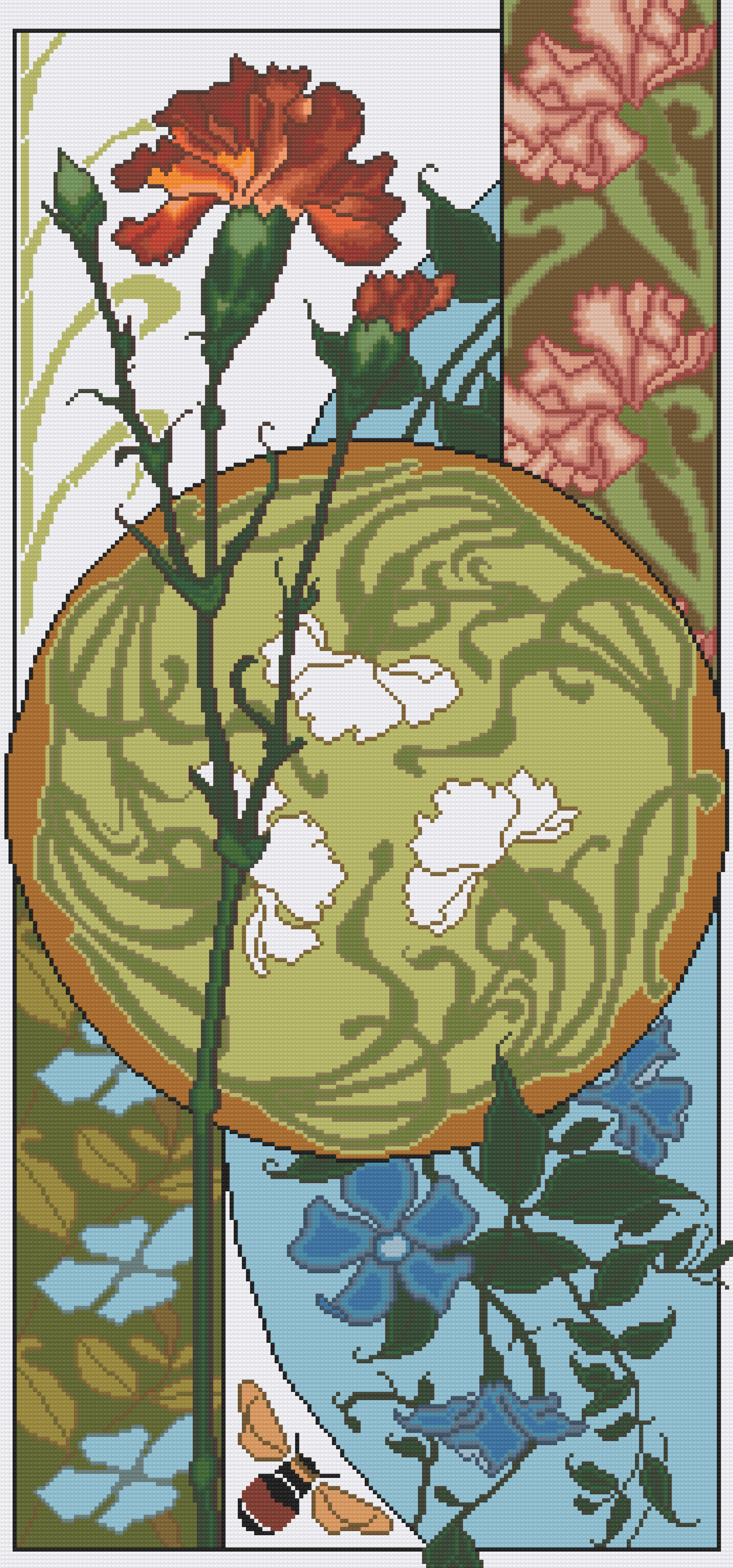 Carnation and Clematis