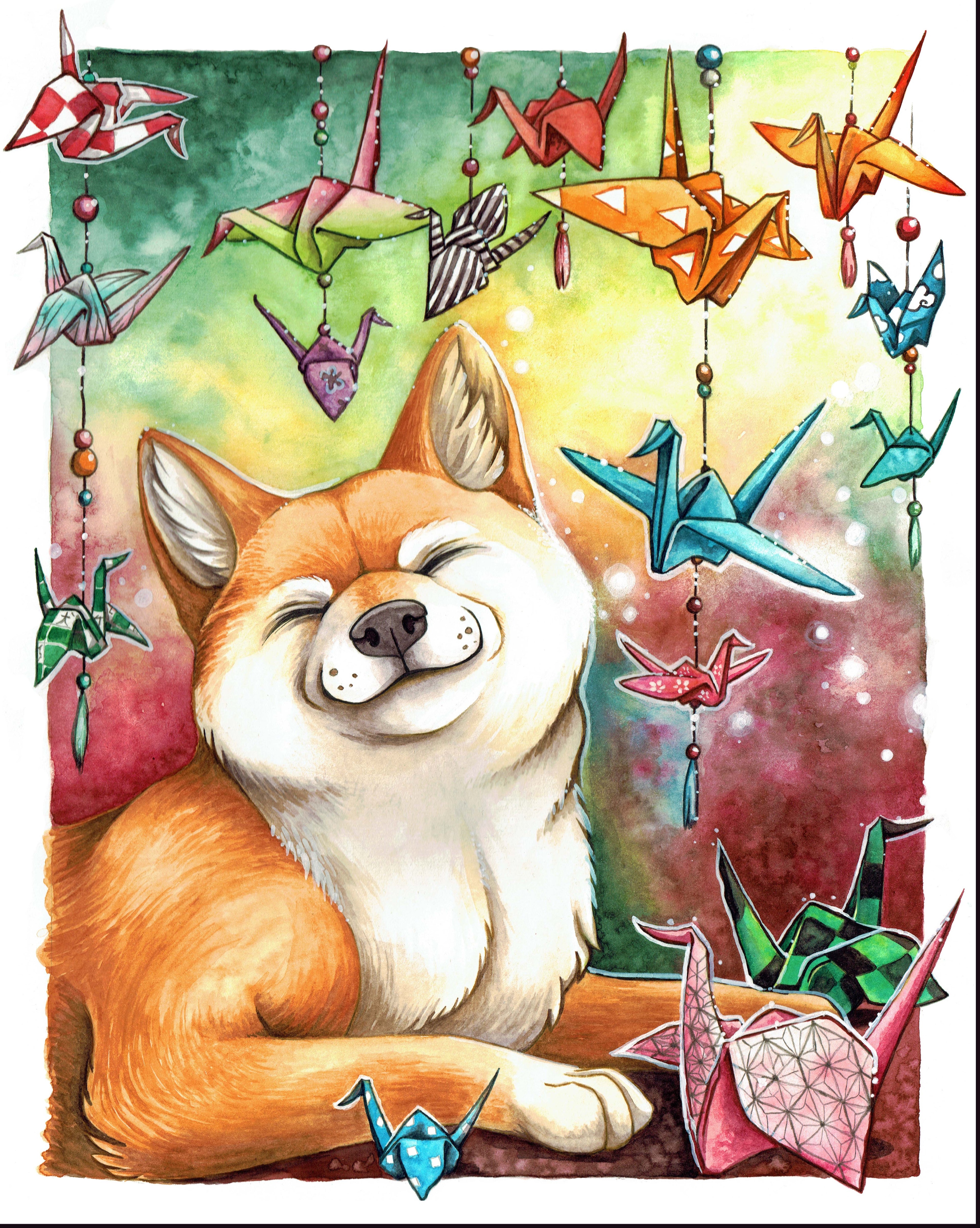 Shiba Inu Origami